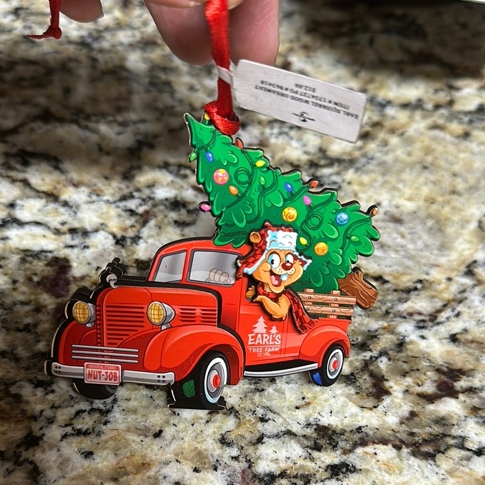 NWT, Universal Studios Red Holiday Ornament